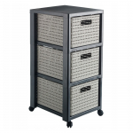 Hall plastikust vannitoa riiul 32,5x71 cm Country - Rotho