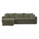 Roheline velvetist nurgadiivanvoodi (muutuv nurk) Augustin - Bobochic Paris