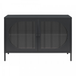 Must metallist vitriinkapp 100x64x40 cm Luna - St&oslash;raa