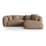 Helepruun bukleekangast modulaarne nurgadiivan (parem nurk) Martina - Micadoni Home