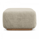 Bukleekangast valmistatud beež modulaarne jalatool Ailani - Makamii