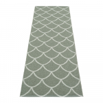 Roheline sise/v&auml;lisvaip 70x225 cm Kotte Army Sage &ndash; Pappelina