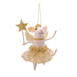 K&auml;sitsi valmistatud tekstiilist j&otilde;uluehe, 10 cm Fairy Mouse with Wand &ndash; Sass & Belle