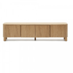 Saarepuidu spoonist TV-alus 200x52x40 cm Salaya - Kave Home