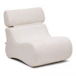 Valge-heleroosa &scaron;enillist tugitool Club - Kave Home