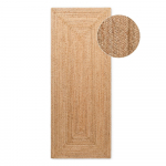 K&auml;sitsi kootud kahepoolne džuudist vaip 80x200 cm Sharmila Natural Brown - Hanse Home