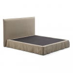 Taupe polsterdatud kaheinimesevoodi 180x200 cm Jaira - Kave Home