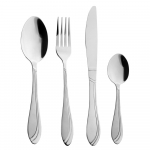 24-osaline h&otilde;bedane roostevabast terasest s&ouml;&ouml;giriistade komplekt Satin - Orion