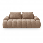 Helepruun sametist diivan 200 cm Linz &ndash; Cosmopolitan Design