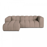 Hallikaspruun sametist nurgadiivan (vasak nurk) Cube - Bonami Selection