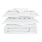 Valge satiin-puuvillast voodipesu &uuml;heinimesevoodile 140x200 cm Whispered Serenity - Mila Home Luxury