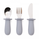 Sinised plastikust/silikoonist laste s&ouml;&ouml;giriistad 3 tk Lili - Kave Home