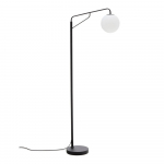 Valge/must p&otilde;randalamp klaasist varjuga (k&otilde;rgus 164 cm) Eilo - Kave Home