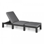 Tumehall polsterdatud/kunstrotangist reguleeritav aiatool Daytona - Keter