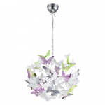 Laste lamp plastvarjuga, &oslash; 50 cm Butterfly - Reality