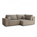 Beež velvetist panipaigaga nurgadiivanvoodi (parem nurk/L-kujuline) Tonga - Maison de R&ecirc;ve