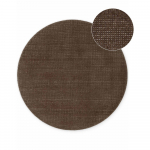 Pruun k&auml;sitsi kootud villane &uuml;mmargune vaip &oslash; 200 cm Greenwich - Ted Baker