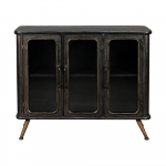 Must metallvitriin 100x80x37 cm Denza - Dutchbone