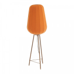 Terrakota v&auml;rvi p&otilde;randalamp tekstiilist varjuga (k&otilde;rgus 133 cm) Bibury - Light & Living