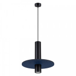 Tumesinine/beež metallist ripplamp &oslash; 30 cm Olisa - Sollux
