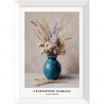 Tr&uuml;kitud pilt raamiga 56x75 cm Blue Vase - Styler