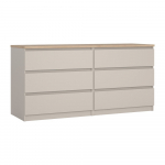 Kreemikas kummut 154x76x50 cm Naia - Tvilum