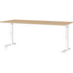 Reguleeritava k&otilde;rgusega t&ouml;&ouml;laud tammepinnaga 80x180 cm Downey - Germania