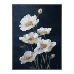 Tr&uuml;kitud pilt raamiga 60x80 cm White Poppies - Styler