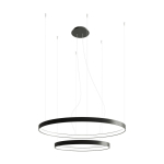 Must alumiiniumist LED-rippvalgusti &oslash; 78 cm RIO - Thoro