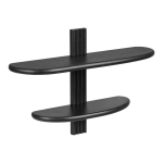 Mustast tammest riiul 65 cm Aliano - House Nordic