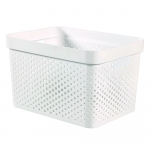 Valge hoiukorv Dots, 17 L Infinity - Curver