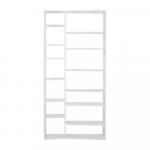 Valge raamaturiiul 108x224 cm Valsa &ndash; TemaHome