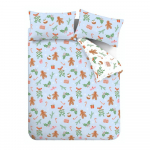 Sinine mikrokiust pikendatud voodipesu kaheinimesevoodile 230x220 cm Gingerbread - Catherine Lansfield