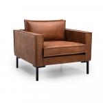 Pruun kunstnahast tugitool Rate - Scandic