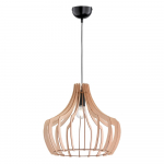 Helepruun rippvalgusti puidust ja metallist Puit, k&otilde;rgus 150 cm - Reality