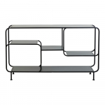 Must metallist raamaturiiul 141x81,5 cm Winston - Light & Living