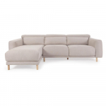 Beež nurgadiivan (vasakpoolne nurk) Singa - Kave Home