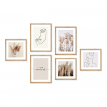 Plakatite komplekt raamides, 6 tk 32x32 cm