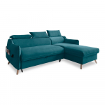 T&uuml;rkiissinine sametist nurgadiivan (parem nurk) Sweet Harmony - Miuform