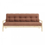 Oranžikas-pruun diivanvoodi 205 cm Knob - Karup Design