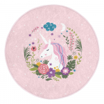 Roosa laste vaip &oslash; 100 cm Comfort - Mila Home