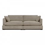 Beež velvetist diivan 236 cm Mobby - Scandic