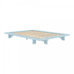 Helesinine m&auml;nnipuidust kaheinimesevoodi koos voodip&otilde;hjaga 180x200 cm Japan - Karup Design