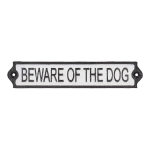 Malmist m&auml;rk 26x5 cm Beware of the Dog - Esschert Design