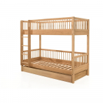 Tammepuidust laste narivoori v&auml;ljat&otilde;mmatava voodi ja panipaigaga 90x200 cm Forrest - Vipack