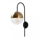 Must-kuldne seinavalgusti &oslash; 20 cm Bastos - Opviq lights