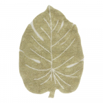 Khakiv&auml;rvi pestav k&auml;sitsi kootud puuvillane laste vaip 75x100 cm Mini Monstera Olive - Lorena Canals