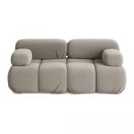 Beež sametist moodulsofa 190 cm Lokua - Makamii