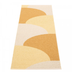 Ookerkollane sise/v&auml;lisvaip 70x180 cm Hill Ochre Pale Yellow &ndash; Pappelina