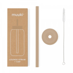 Silikoonist k&otilde;rs koos puhastusharja ja kaanega Milk Coffee - Muuki